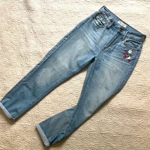 Embroidered Madewell Jeans